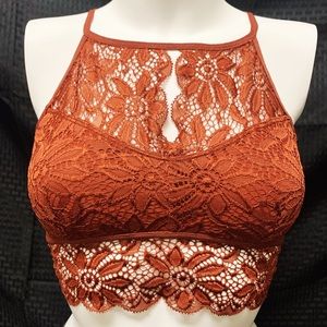 Rust Lace Bralette